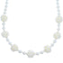 Fresh Water Pearl Sterling Silver Bead Necklace KX120898
